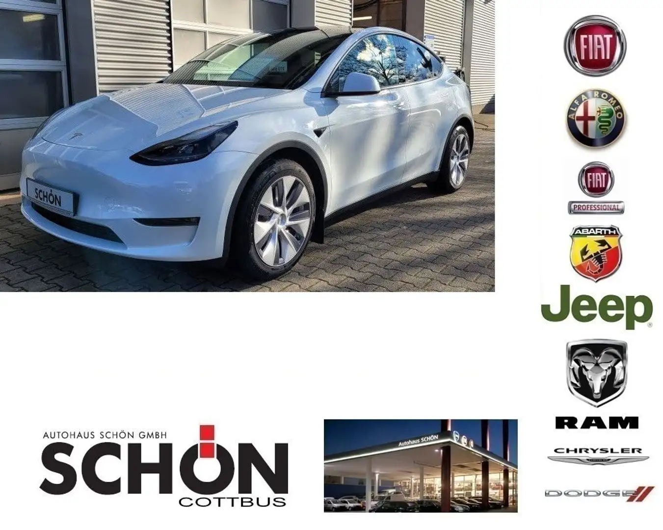 Tesla Model Y Long Range Dual AWD Weiß - 1