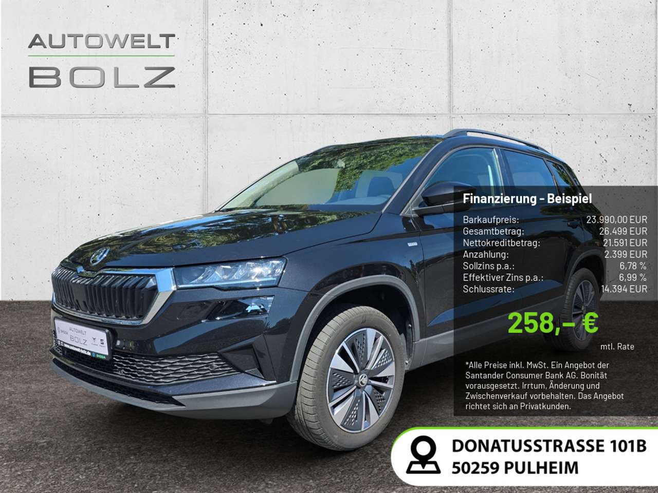 Skoda Karoq 2022 — 1.5 TSI Tour SHZ ACC STANDHZ LED NAVI