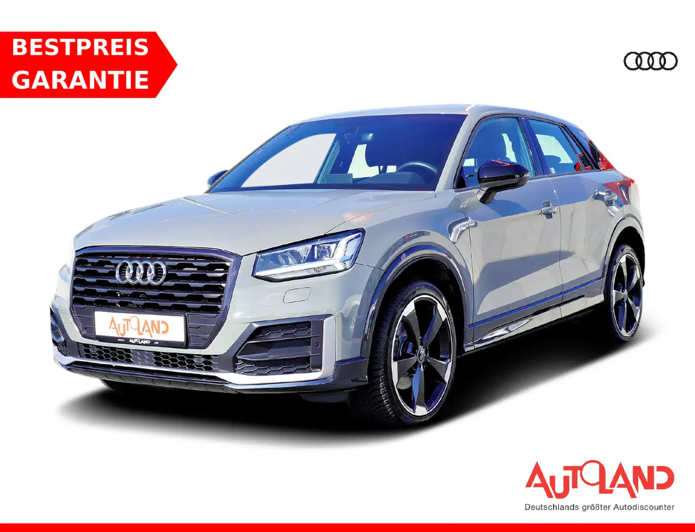 Audi Q2 1.4 TFSI design LED AHK Sitzheizung Navi ACC Grau - 1