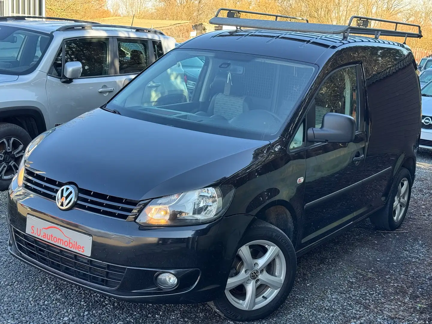 Volkswagen Caddy 1.6 TDi TVA Galerie de Toit/ Jantes/ Clim/ Cruise Noir - 1