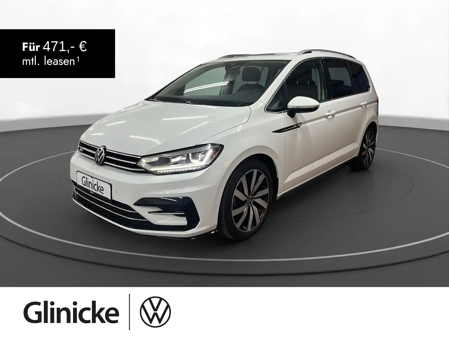 Volkswagen Touran 2.0 TDI Highline Pano LED LM 18" Navi RFK Weiß - 1