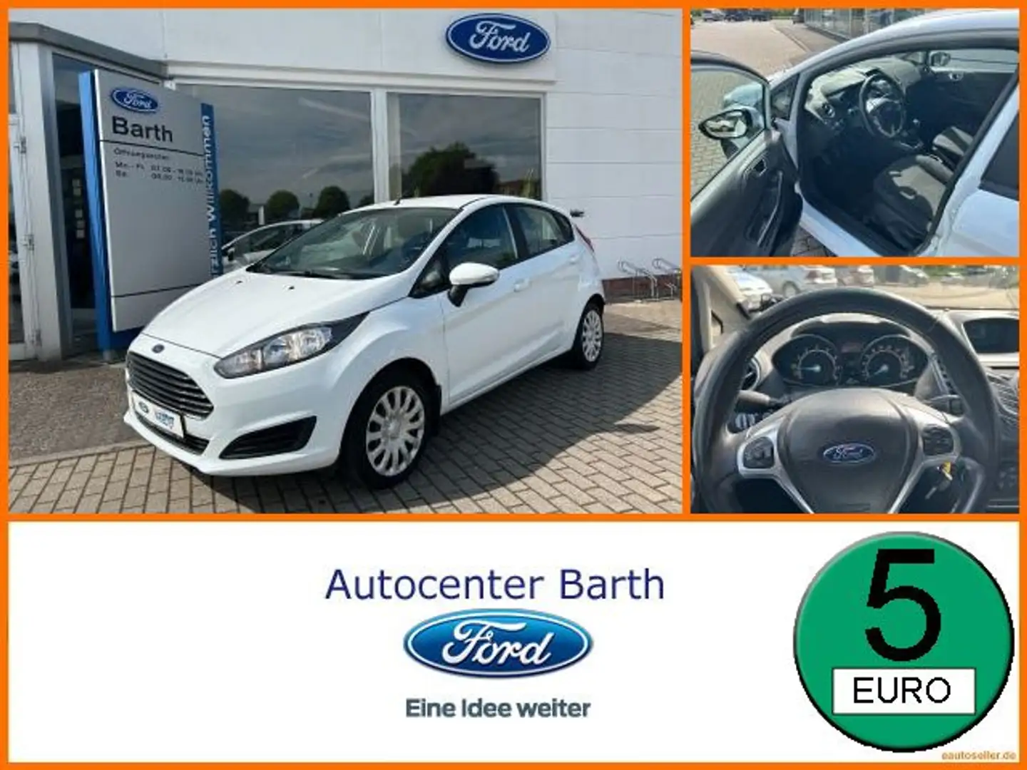 Ford Fiesta 1.0 EcoBoost Trend 2-Sitzer Blanco - 1