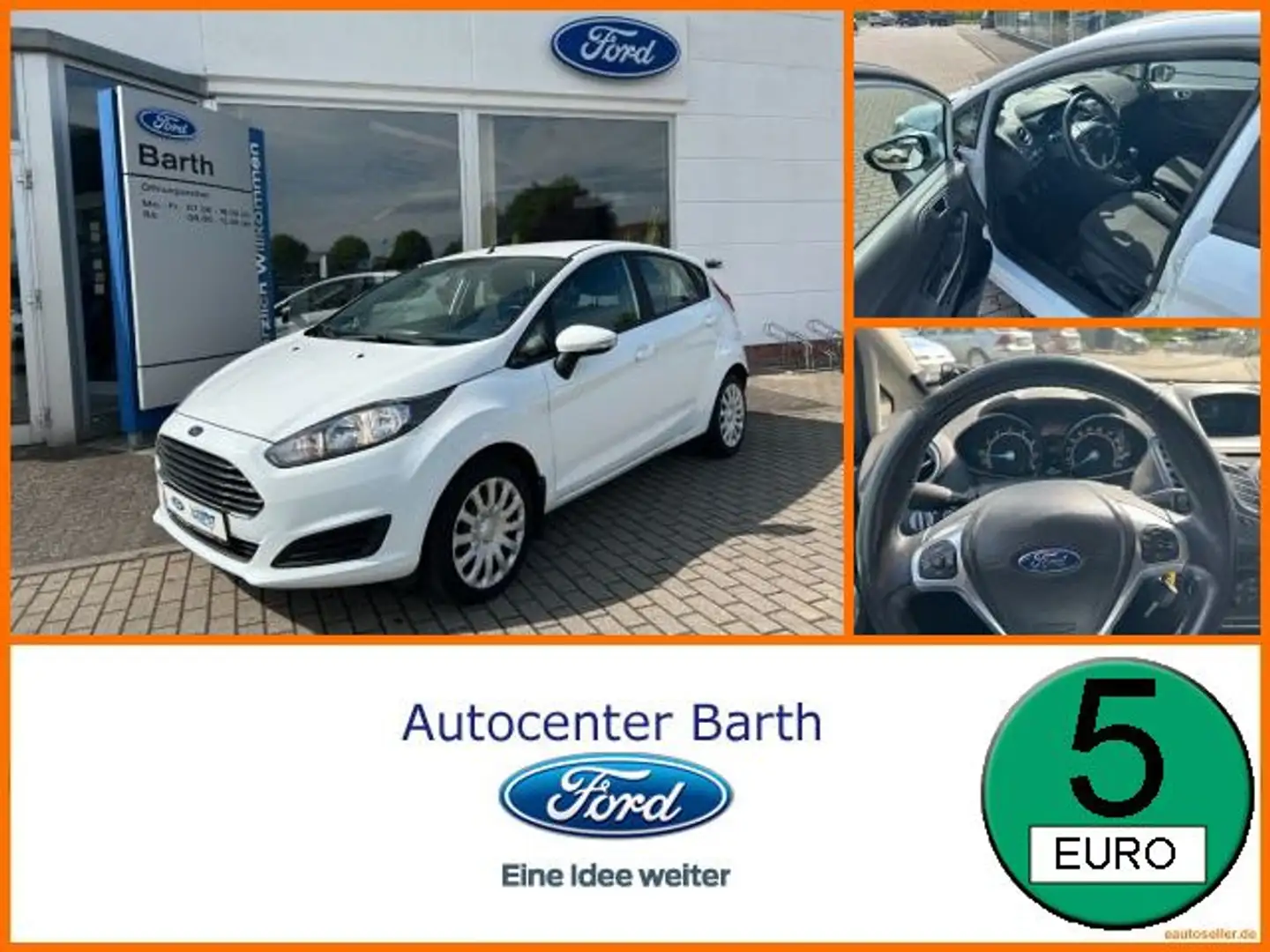 Ford Fiesta 1.0 EcoBoost Trend 2-Sitzer A/C Tempomat Wit - 1
