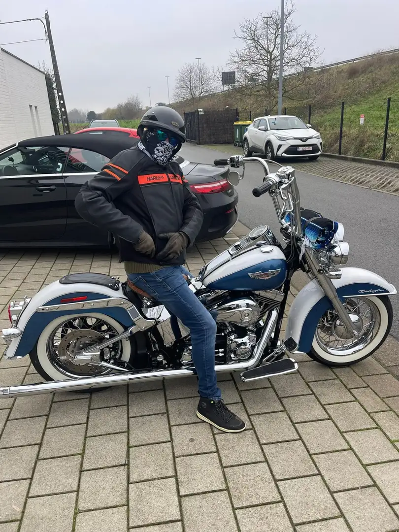 Harley-Davidson Deluxe Azul - 1