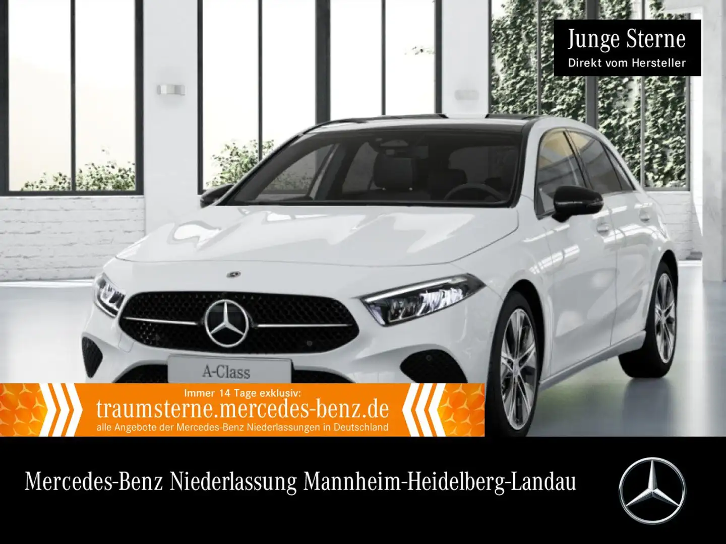 Mercedes-Benz A 180 PROGRESSIVE+NIGHT+PANO+AHK+LED+KAMERA+TOTW Weiß - 1