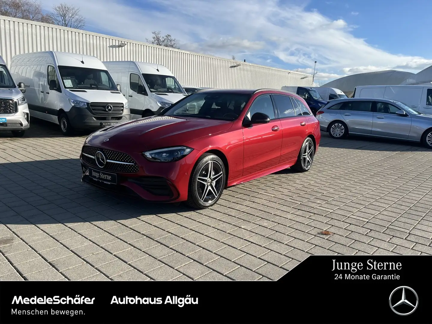 Mercedes-Benz C 300 C 300 T de AMG Night Distronic AHK HuD 360° NP89 Rot - 1
