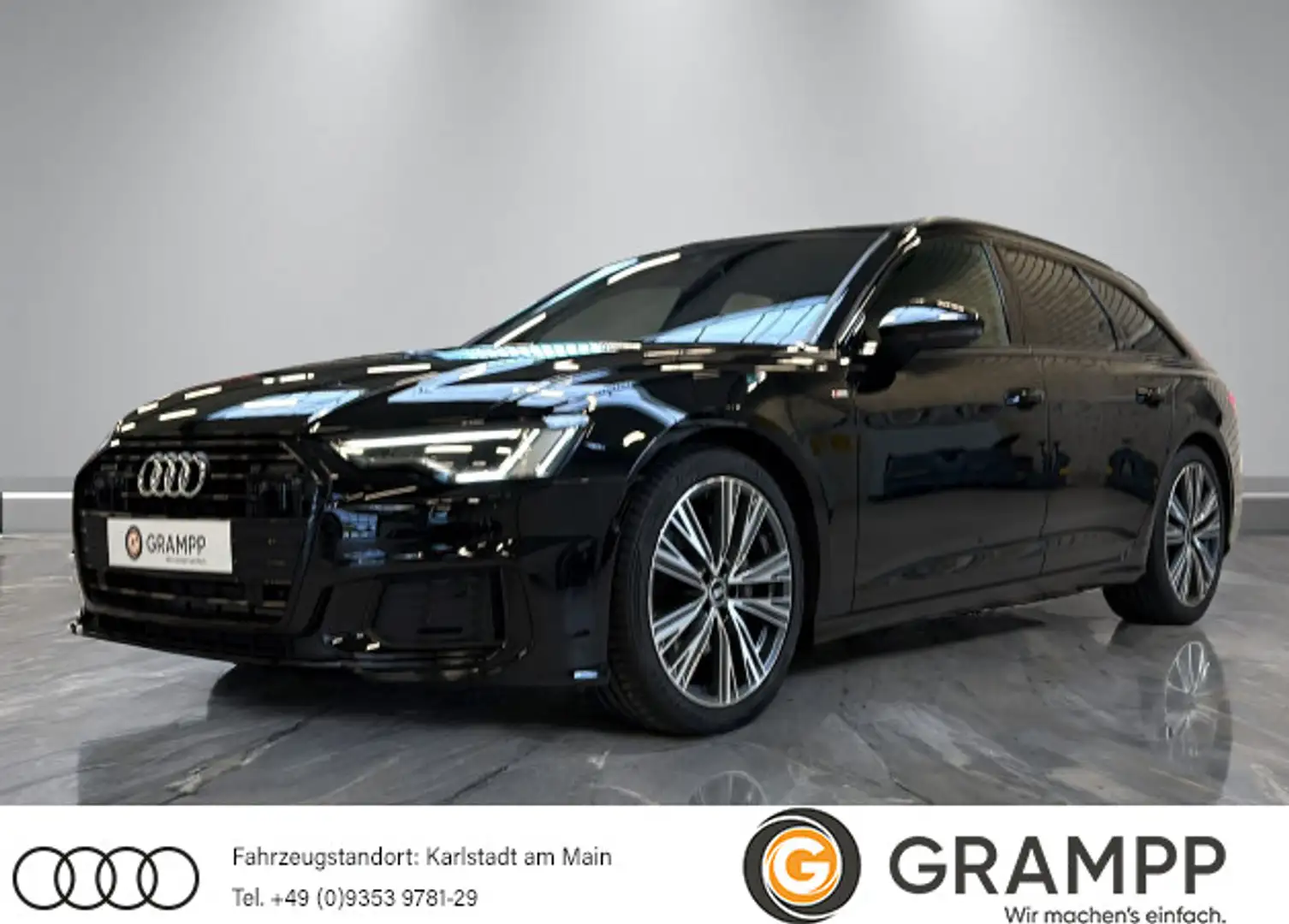 Audi A6 50TDI S-tronic quattro +S-LINE+AHK+ Noir - 1