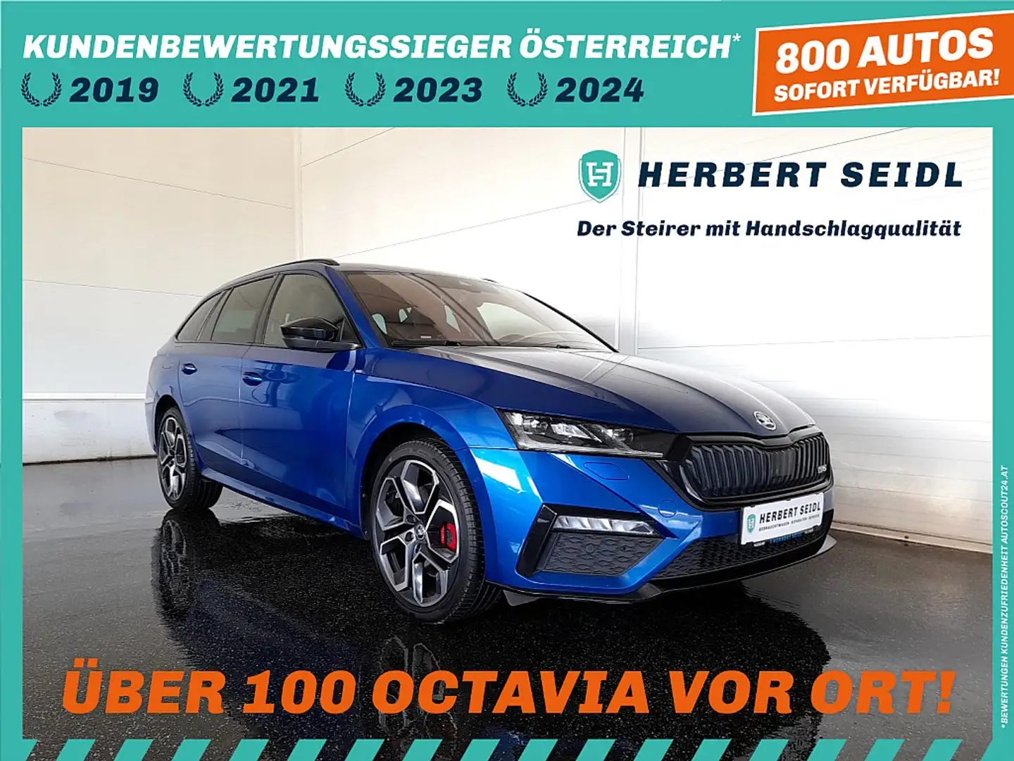 Skoda Octavia Combi RS iV 150/245 DSG *19 ZOLL / RS EXKLUSIV ... Blau - 1