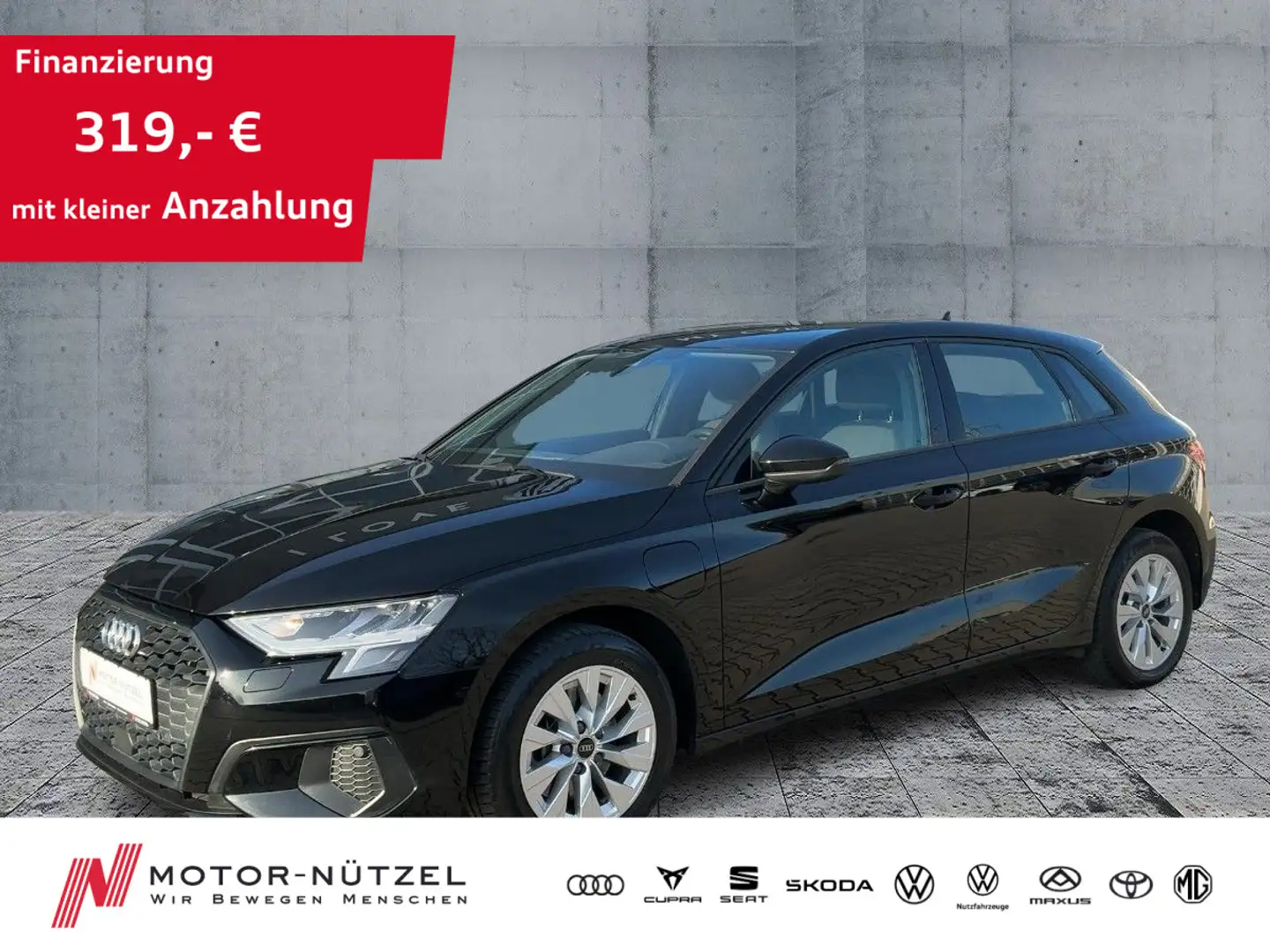 Audi A3 40 TFSI e S-TR NAVI+DAB+PDC+GRA+SHZ Schwarz - 1