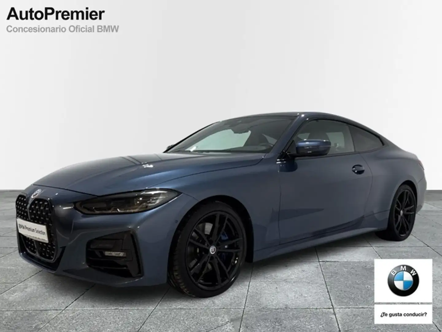 BMW 420 420dA Coupé Bleu - 1