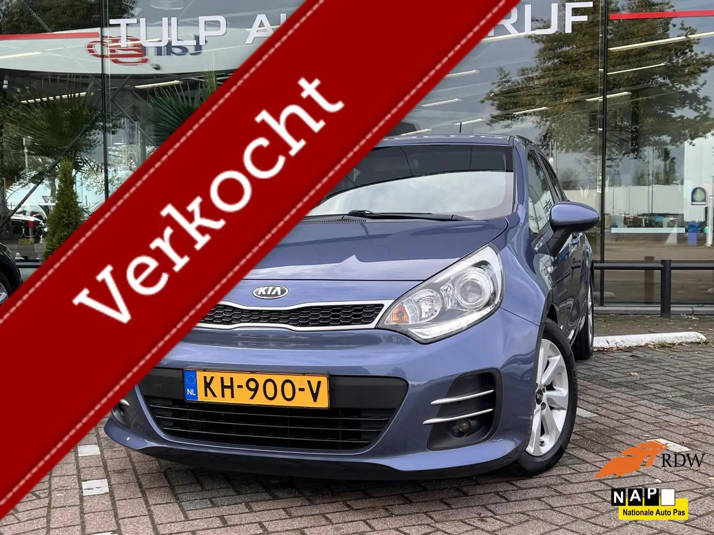 Kia Rio 1.2 CVVT DynamicLine 5 Deurs Airco Clima Cruise NA Blauw - 1