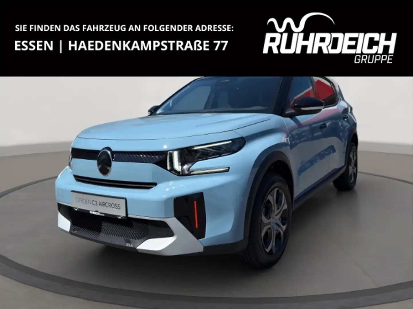 Citroen C3 Aircross Turbo 100 PLUS 1.2 PT HUD  LED Apple CarPlay Andro Blauw - 1