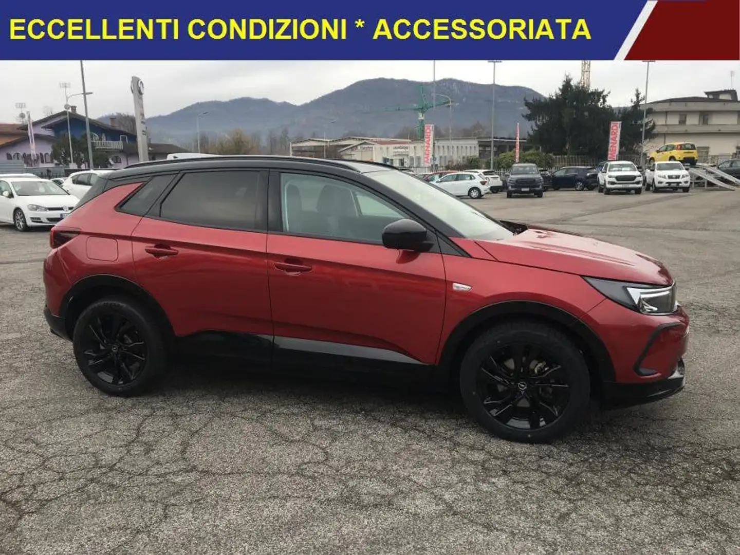 Opel Grandland 1.2 Turbo 130cv Business Elegance ACCESSORIATA Rosso - 2