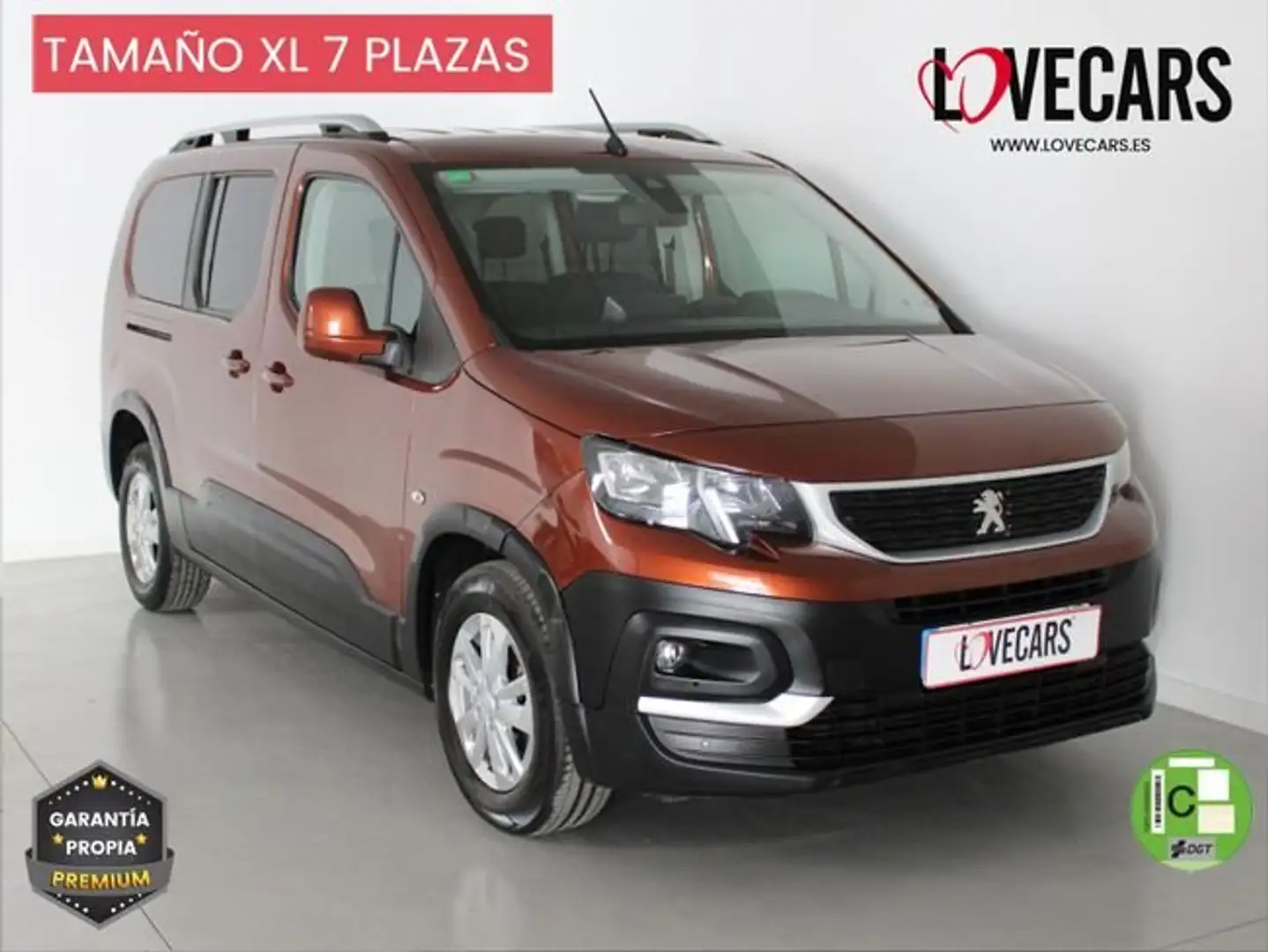 Peugeot Rifter ACTIVE BlueHDi 100 S&S 5 Vel. MAN Long 7 PLAZAS Marrón - 1