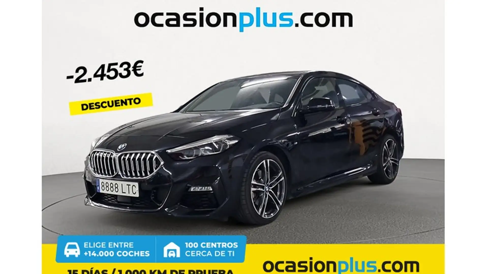 BMW 218 218dA Gran Coupé Zwart - 1