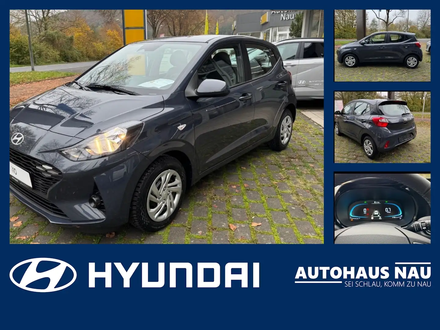 Hyundai i10 1.0 Select Inspektionspaket BigDeal, Navi Grau - 1