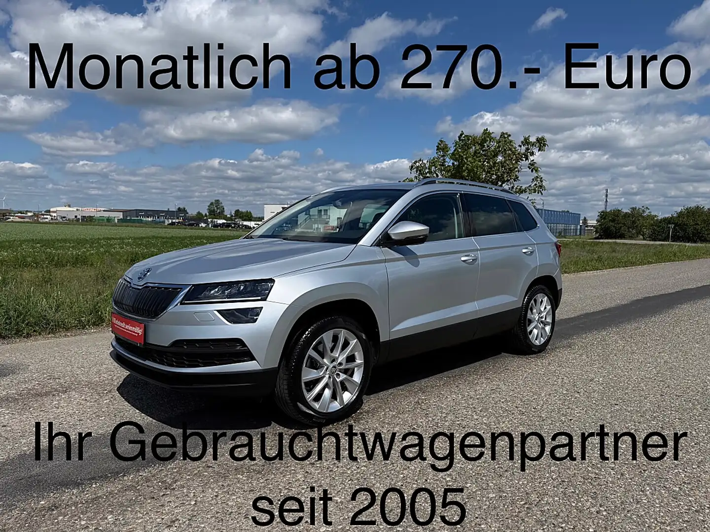 Skoda Karoq 2,0 TDI SCR 4x4 Style Limited DSG Silber - 1