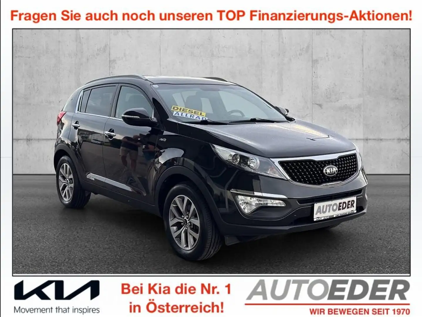 Kia Sportage Fifa Brazuca 2,0 CRDi AWD Schwarz - 1