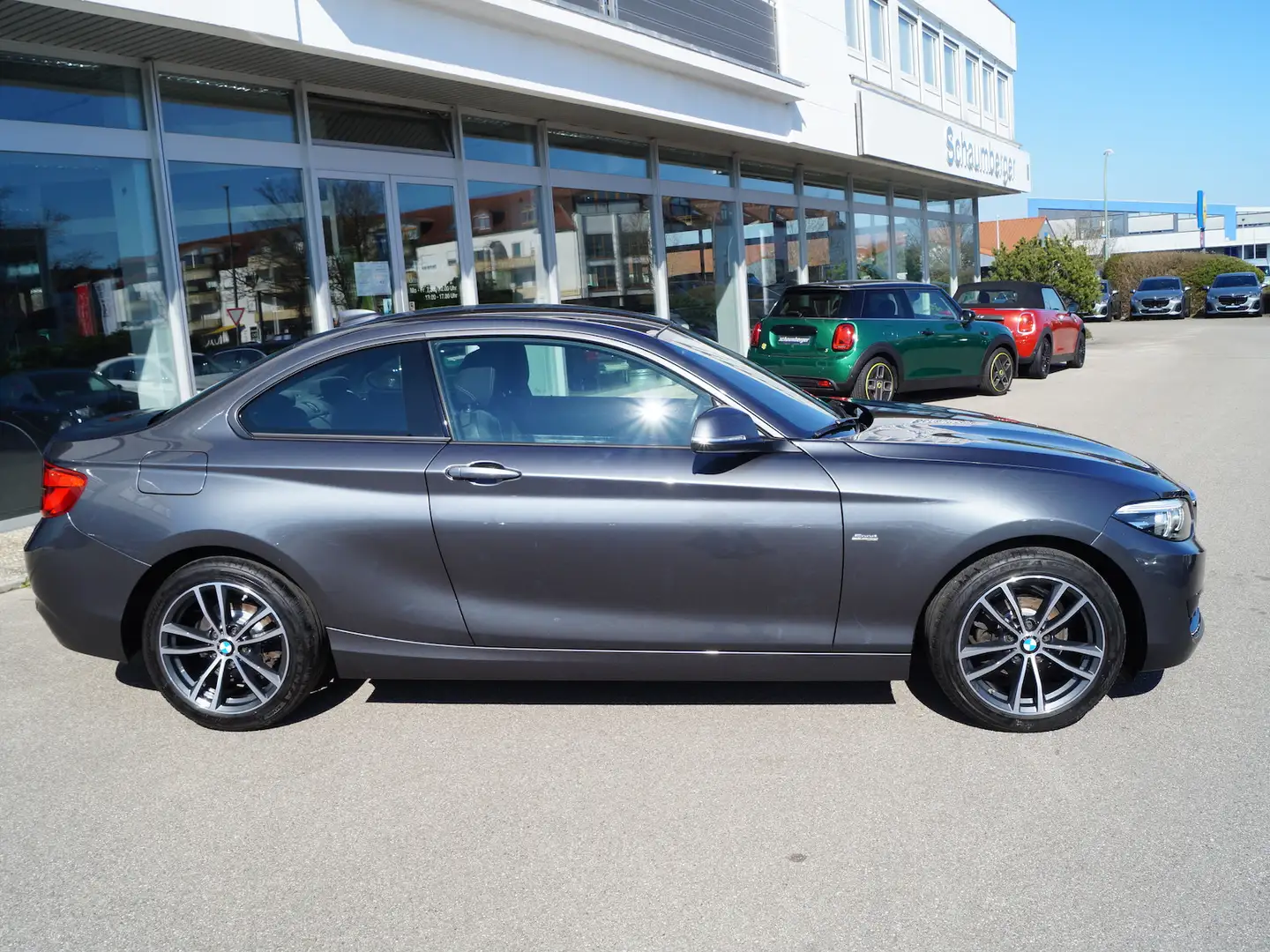 BMW 218 218i Coupe Sport Line * Navi * LED * Sitzhzg. * Grau - 2