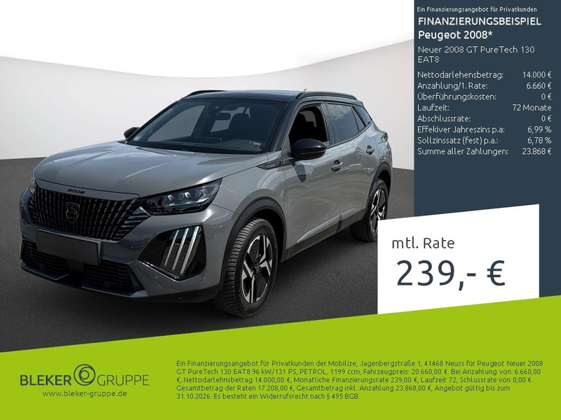 Peugeot 2008 Neuer 2008 GT PureTech 130 EAT8