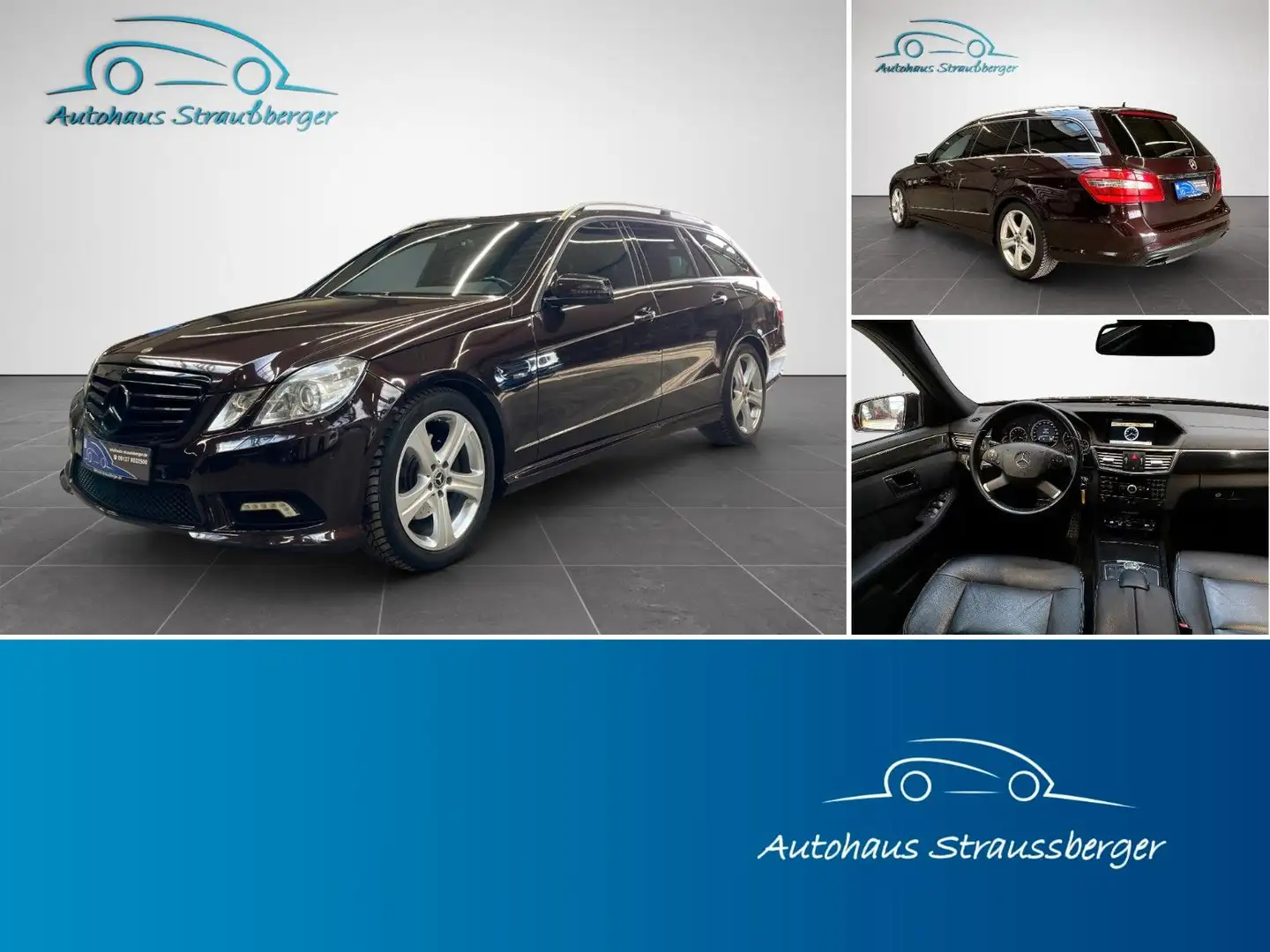Mercedes-Benz E 350 d T AMG PANORAMADACH ILS COMAND AHK Marrón - 1