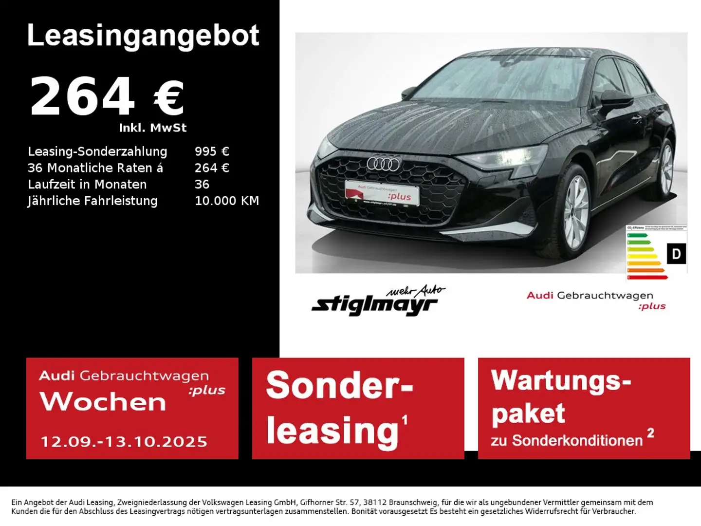 Audi A3 Advanced 35 TFSI KAMERA+NAVI+VC Schwarz - 1