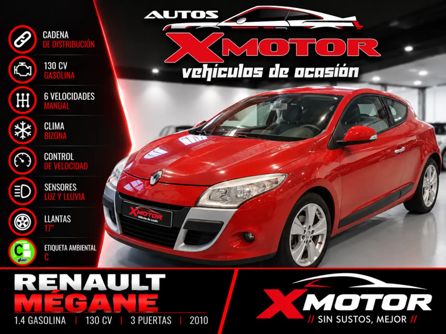 Renault Megane Coupé 1.4 TCE Dynamique Rojo - 1