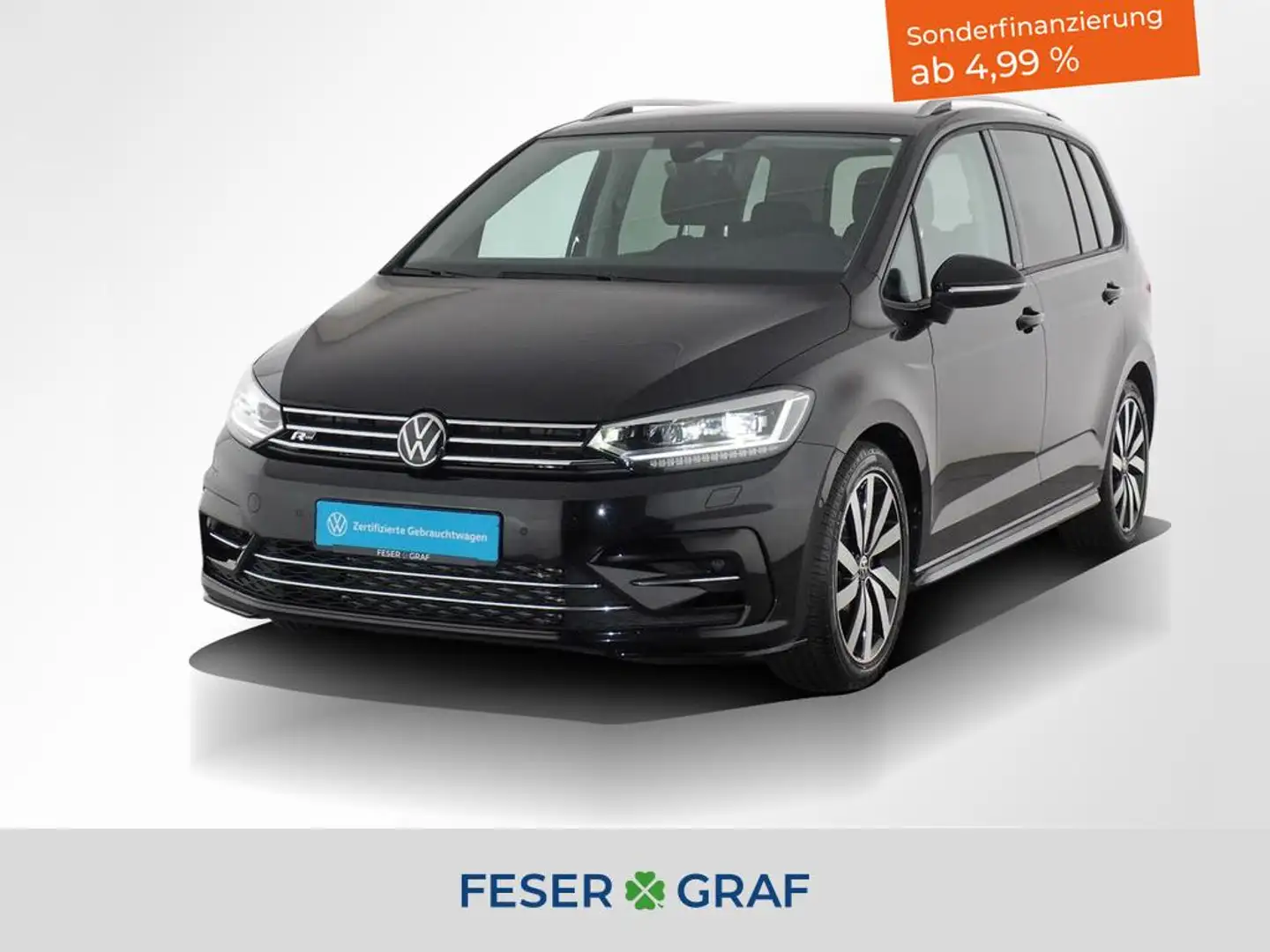 Volkswagen Touran 2.0TDI R-Line MOVE DSG LED ACC Rückfahrkamera Чёрный - 1
