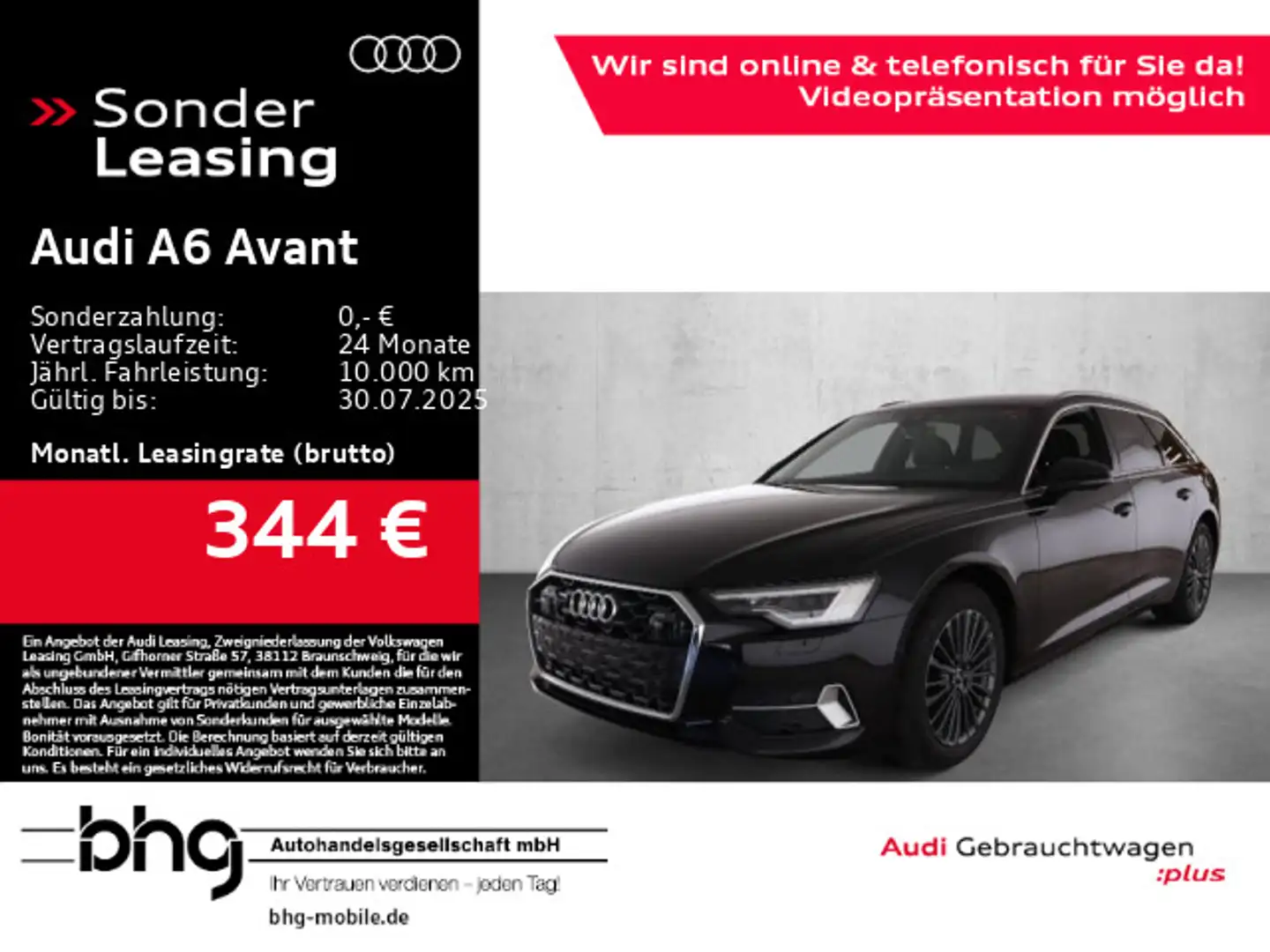 Audi A6 40TDI quattro S tronic advanced AssistT Schwarz - 1