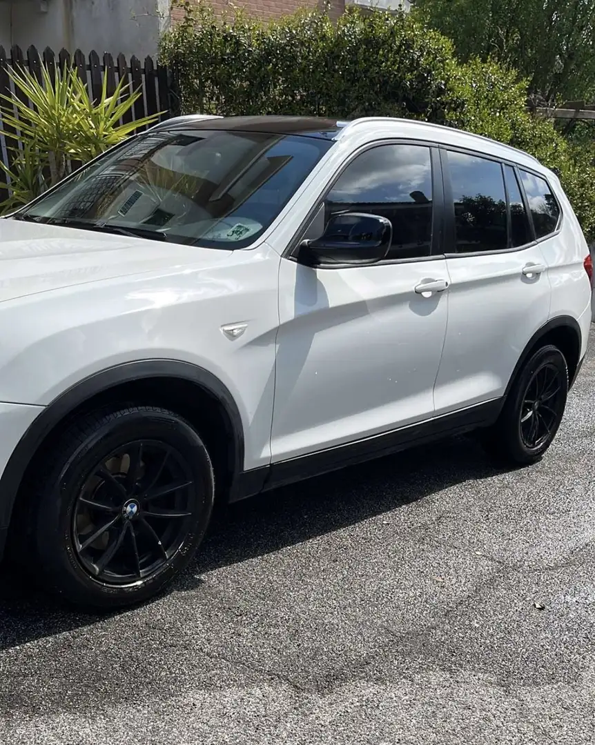 BMW X3 x drive 20 d Bianco - 1