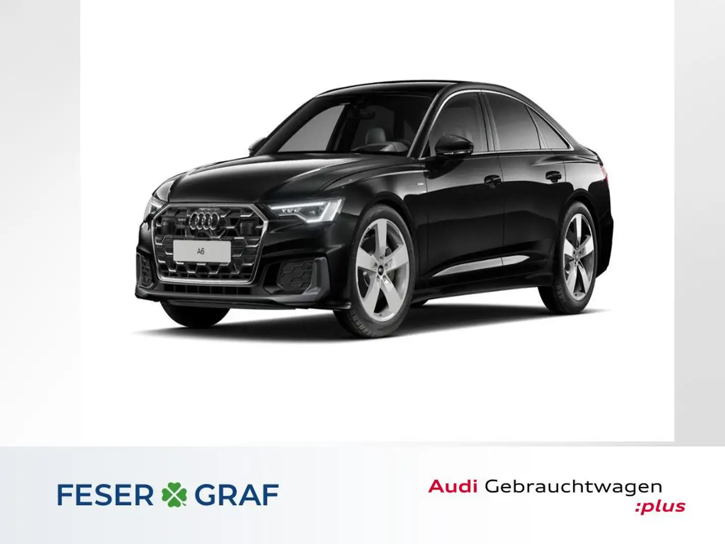 Audi A6 S line quat. tiptro. HUD+PANO+MATRIX+ACC Schwarz - 1