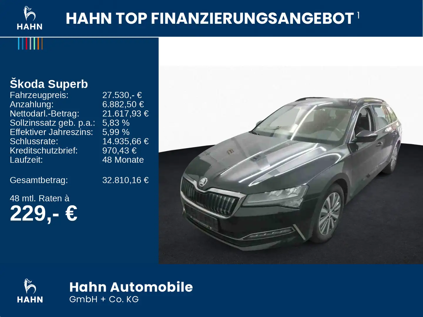 Skoda Superb Combi 1.4TSI DSG IV Ambition LED Navi AHK Schwarz - 2