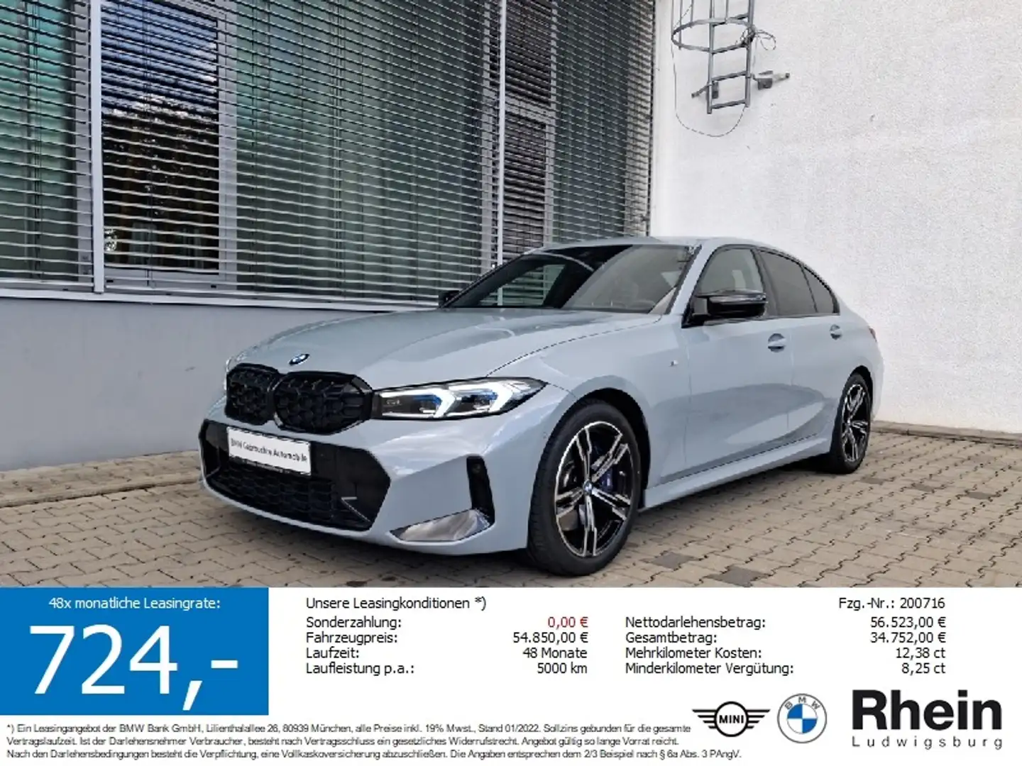 BMW 340 Md xDr Lim Navi adapt.LED SHZ ParkAss DrivAss Gri - 1