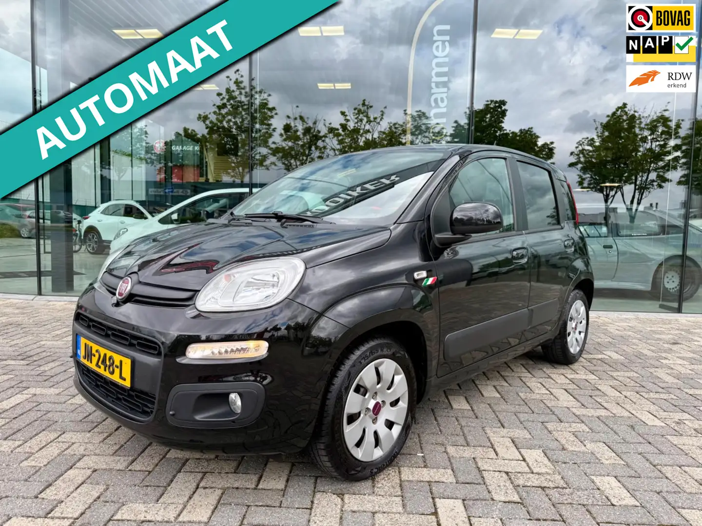 Fiat Panda 0.9 TwinAir Lounge Automaat NAP, Climate Control, Noir - 1