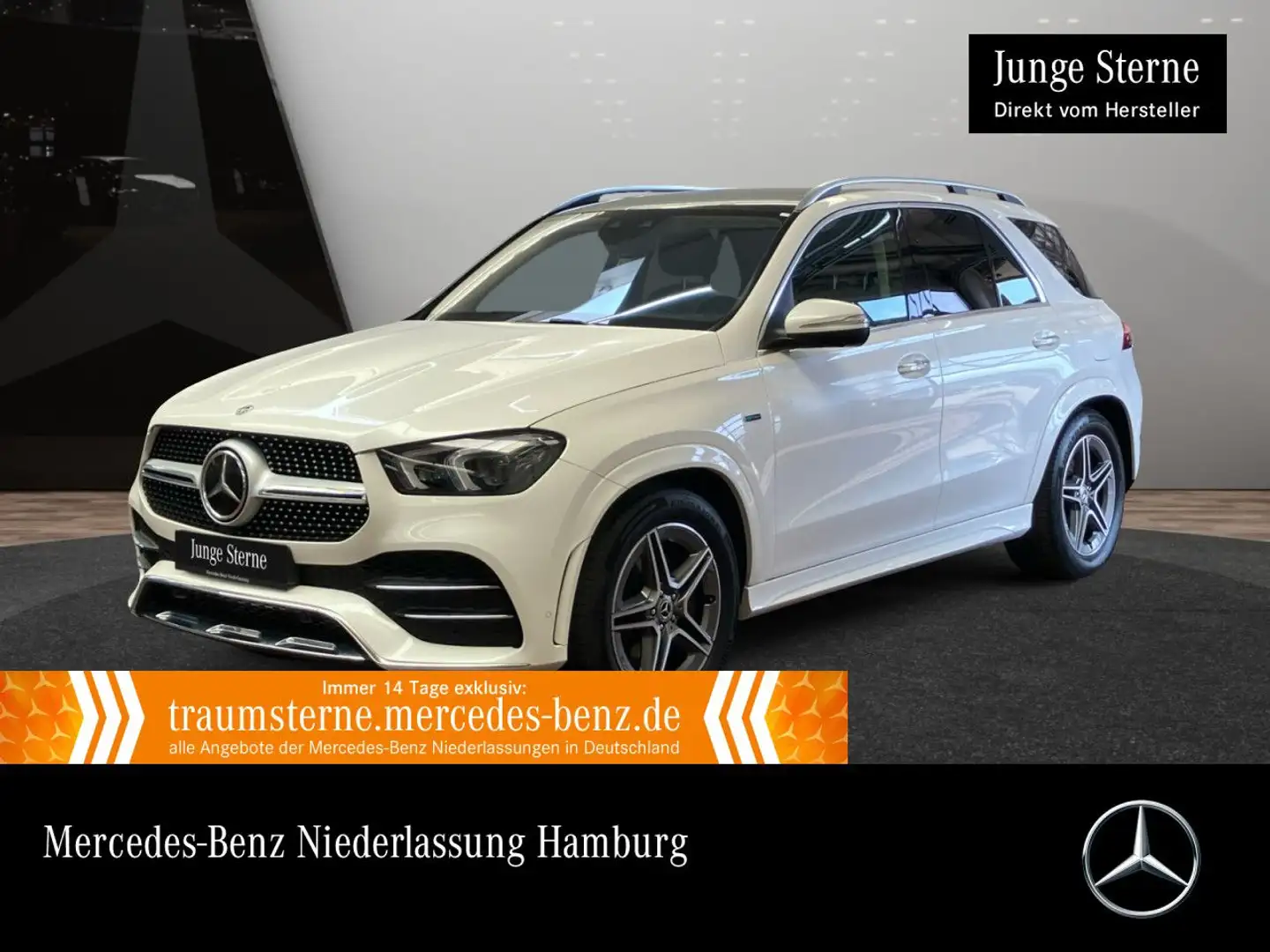 Mercedes-Benz GLE 350 e 4M AMG+PANO+360+MULTIBEAM+FAHRASS+20"+9G Weiß - 1