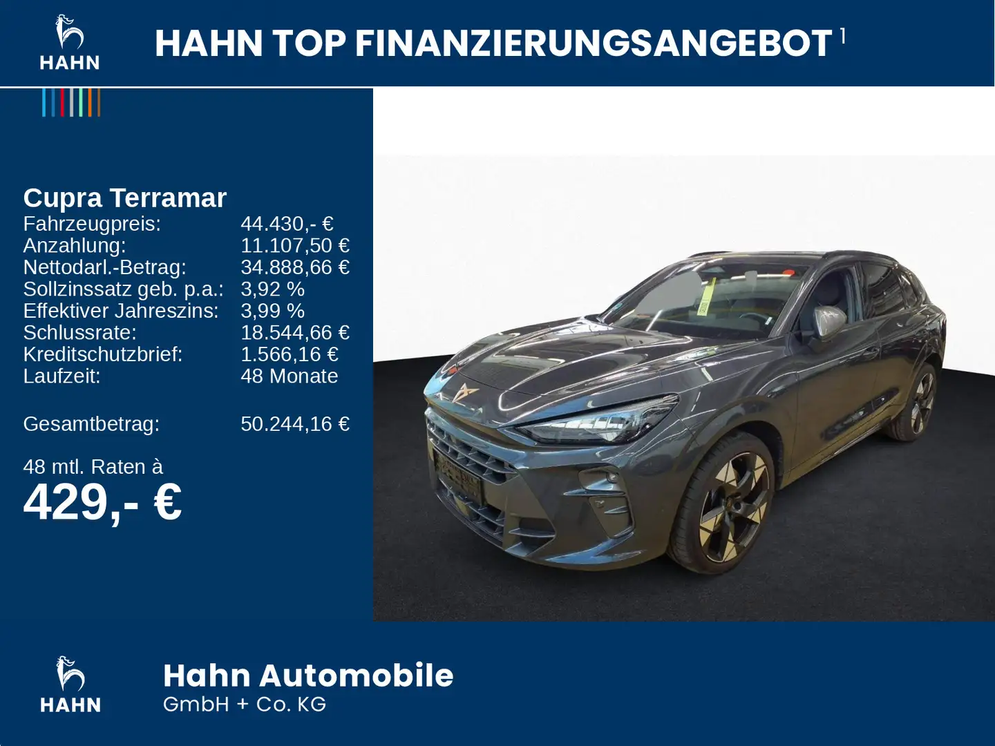 CUPRA Terramar 2.0TSI DSG VZ 4Drive LED Pano Navi AHK Grau - 2