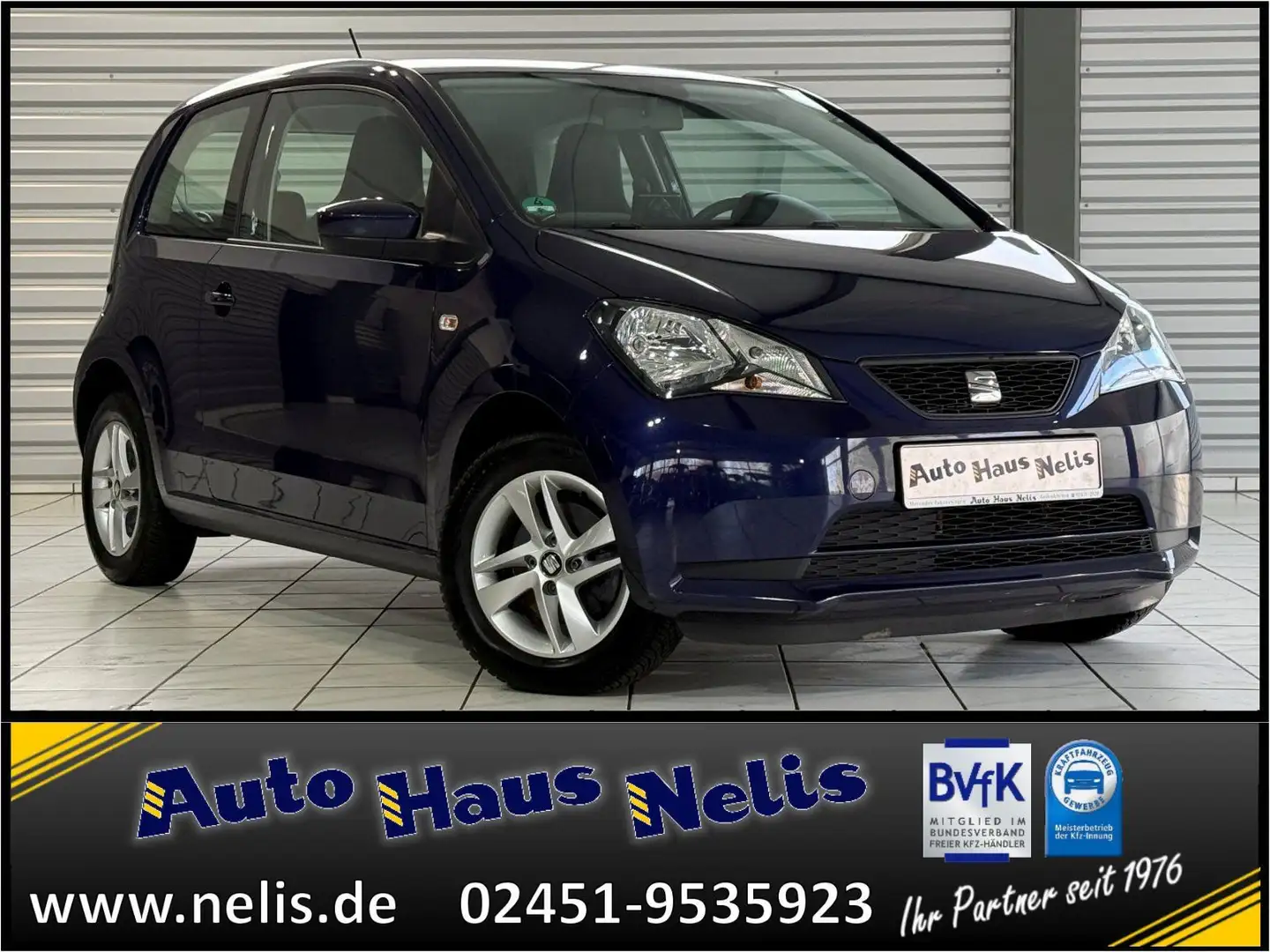 SEAT Mii 1,0 Chic Navi Klima RadioCD MP3 BT PDCh Blue - 1