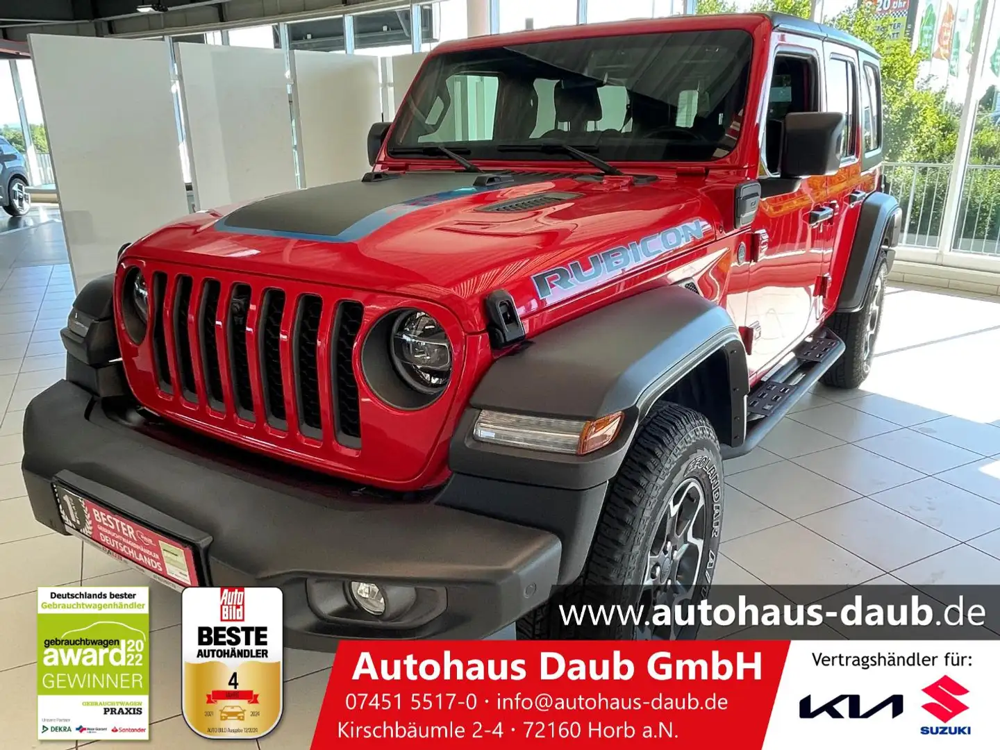 Jeep Wrangler 2.0 Plug-In Hybrid Rubicon Unlimited+++ Rot - 1