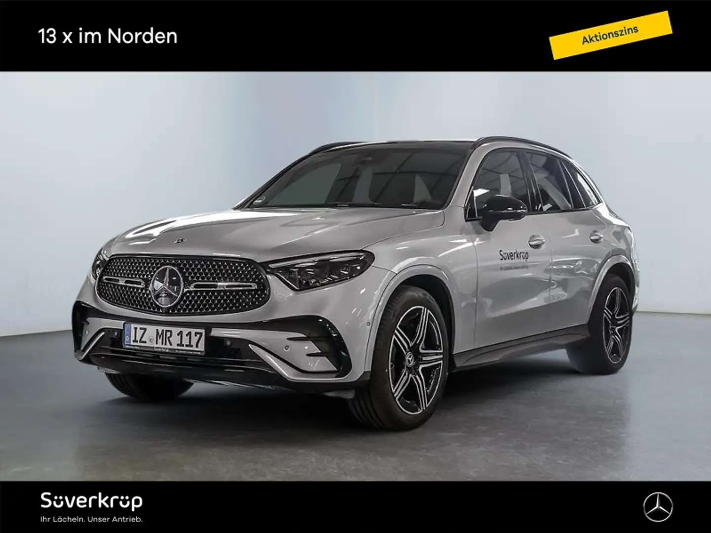 Mercedes-Benz GLC 220 d 4M AMG NIGHT MEMO 360 AHK DISTR KAMERA Silber - 1