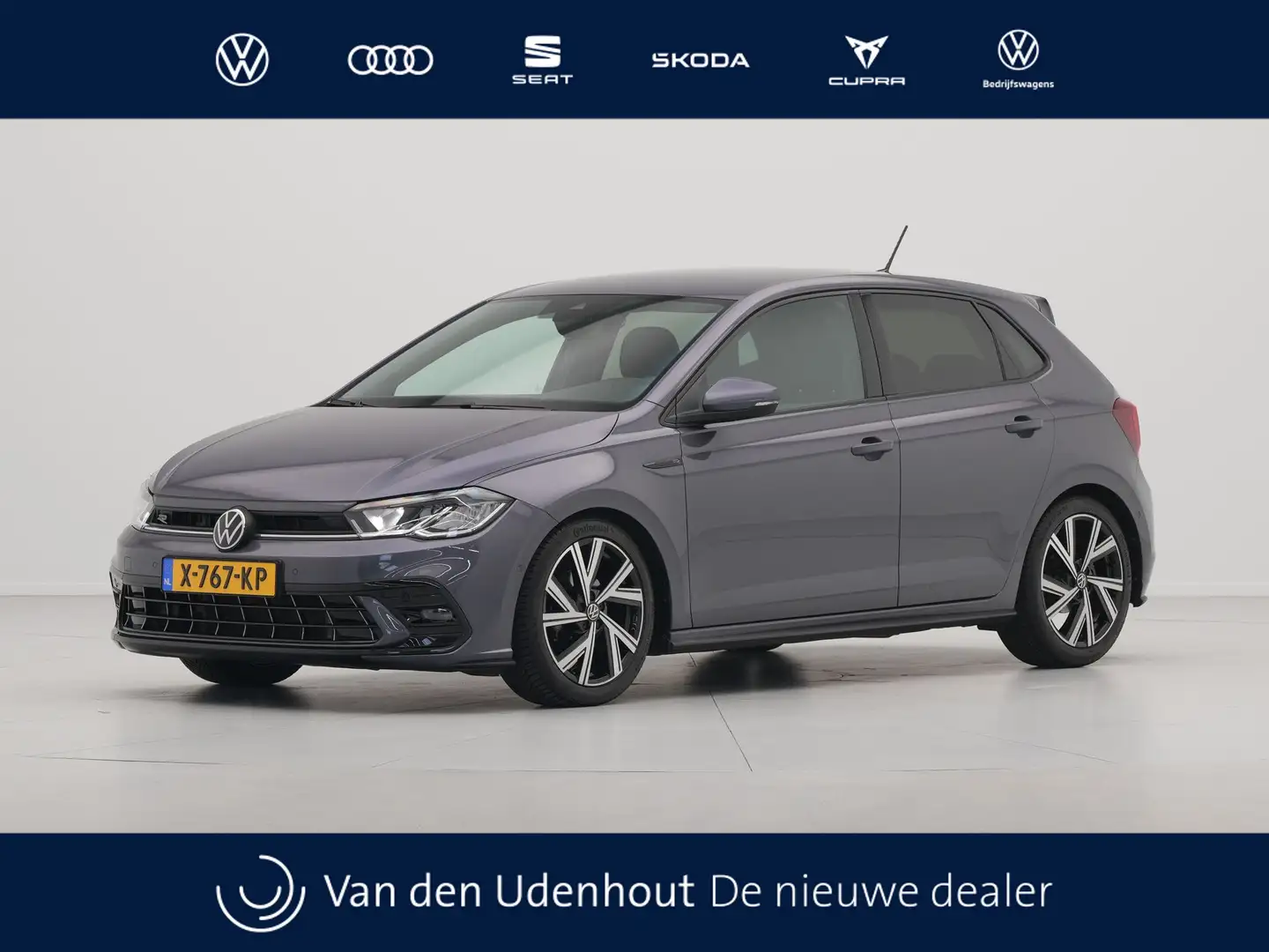 Volkswagen Polo 1.0 TSI 110pk DSG R-Line Business Navigatie Camera Gris - 1