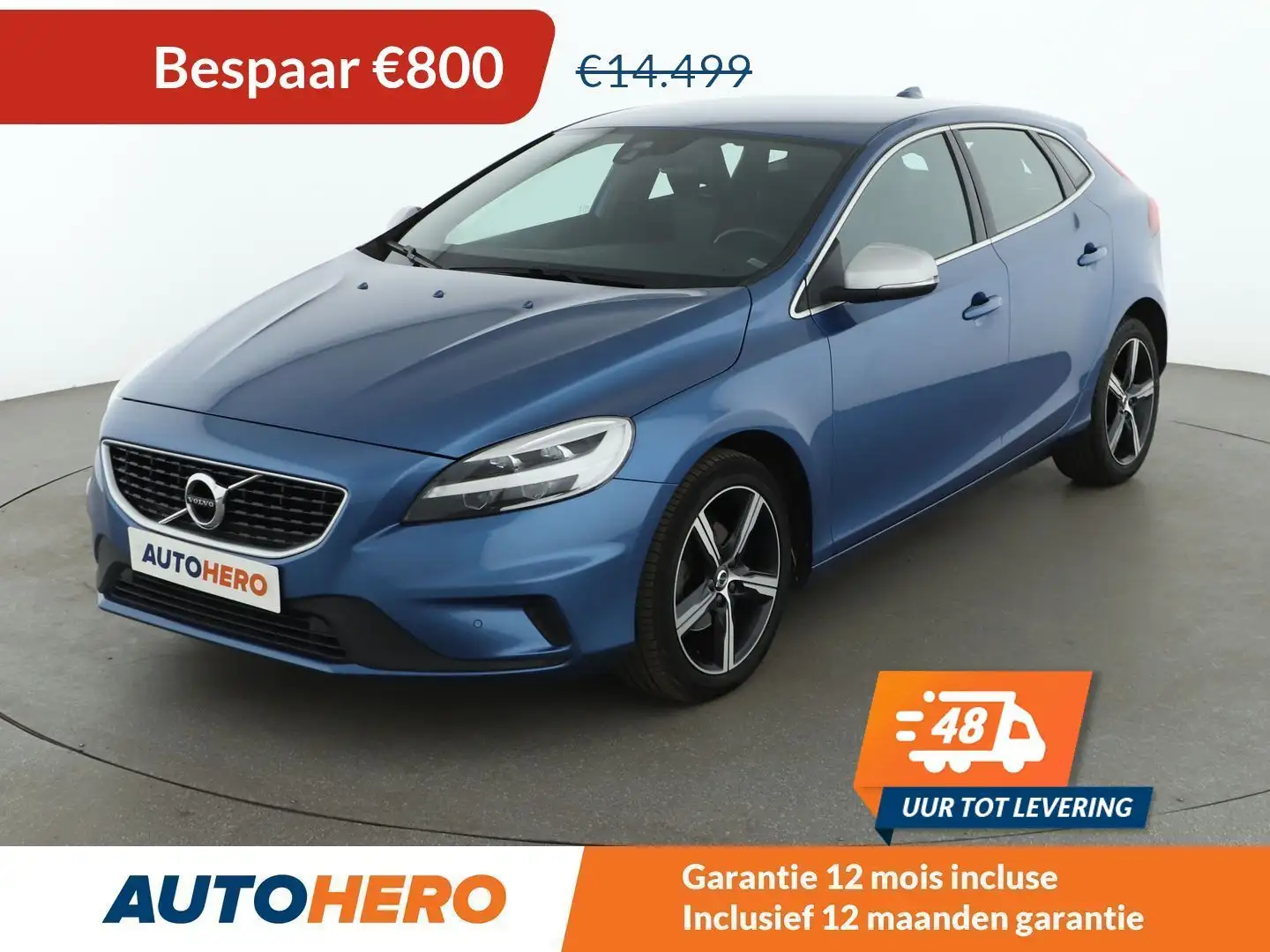 Volvo V40 2.0 D2 R-Design Blauw - 1
