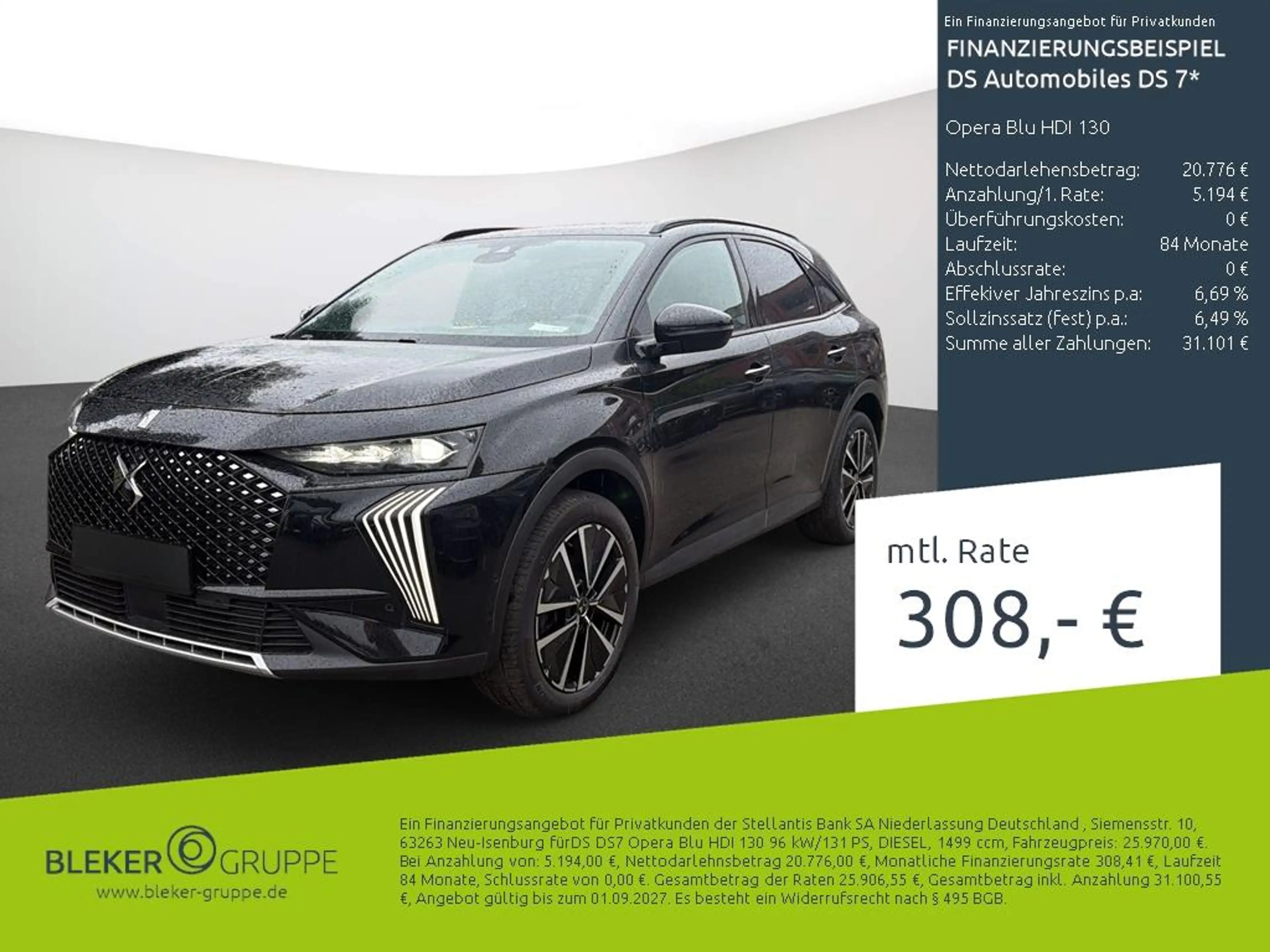 DS Automobiles DS 7 Opera Blu HDI 130