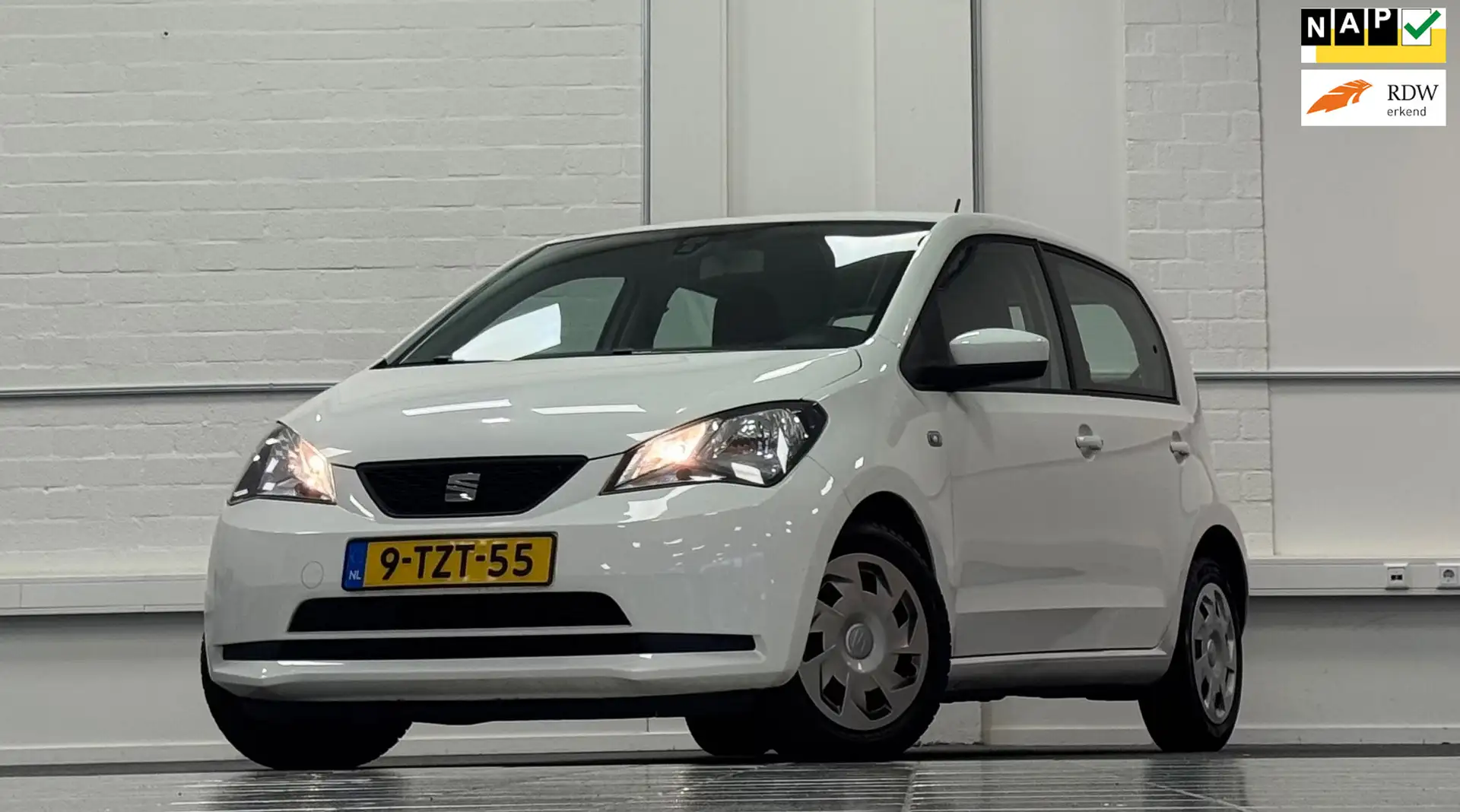 SEAT Mii 1.0i Style Airco 2e Eigenaar Navigatie 5-drs Garan Weiß - 1