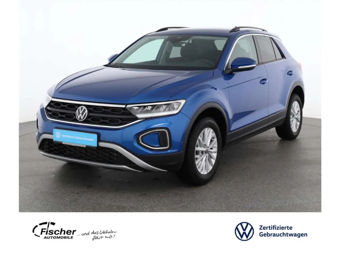 Volkswagen T-Roc 1.0 TSI Life 6-Gang Stdhz./LED/NAV/DC/ACC Blau - 1