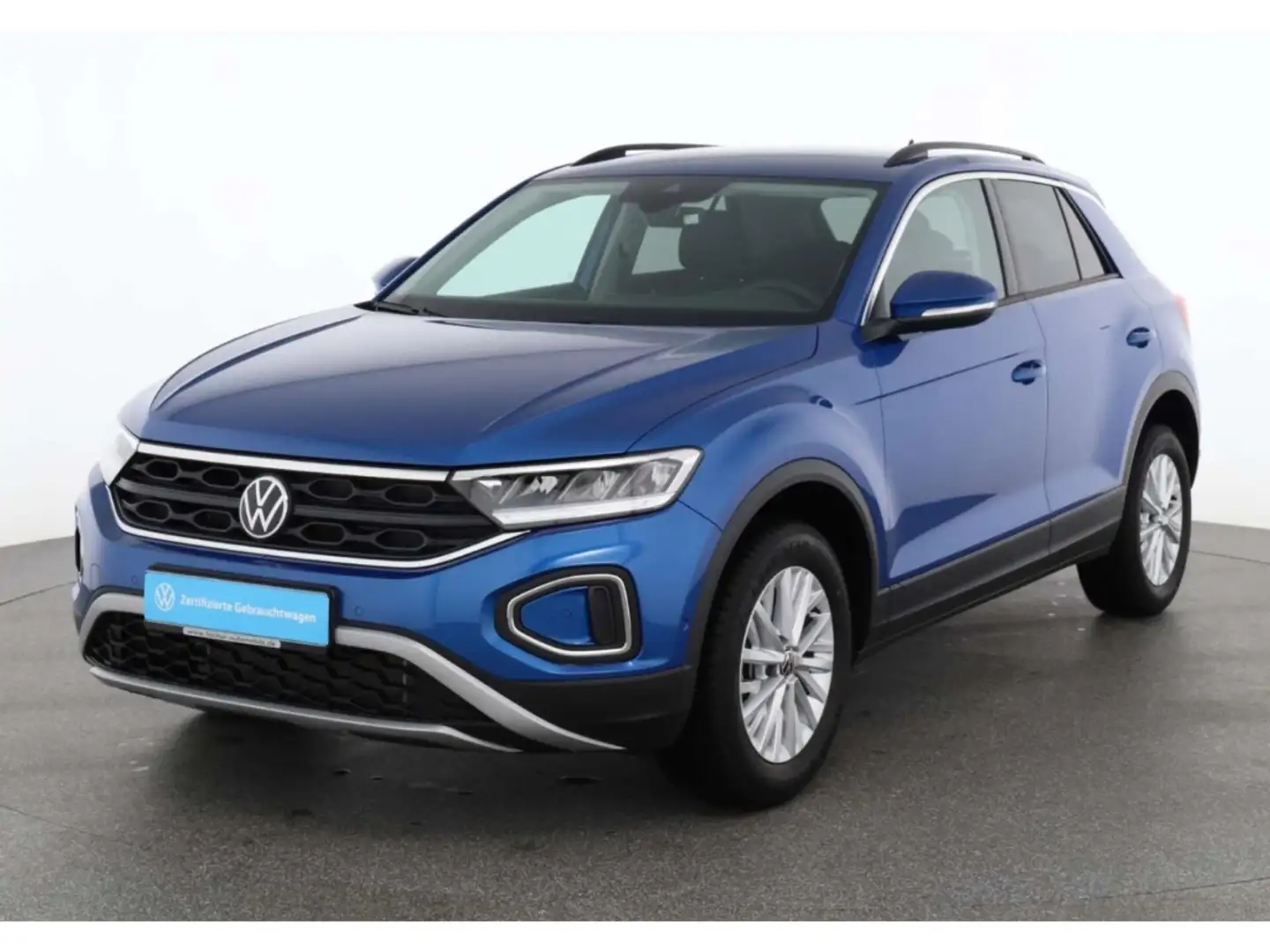 Volkswagen T-Roc 1.0 TSI Life 6-Gang LED/NAV/DC/RFK/ACC/SH Blau - 1