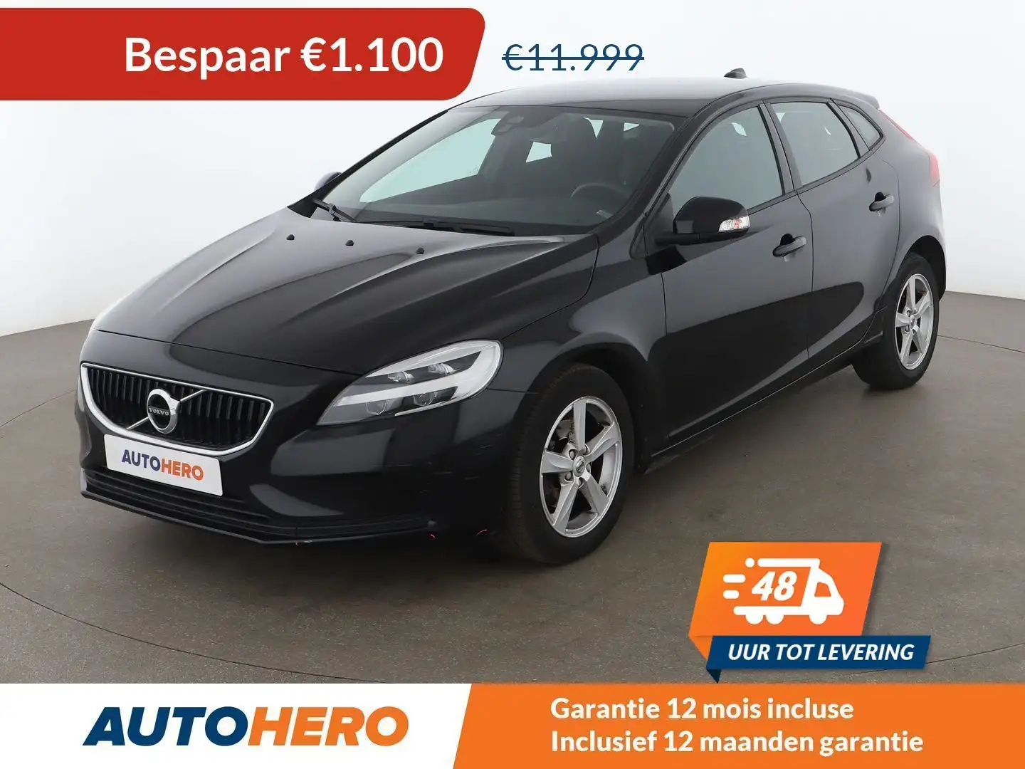 Volvo V40 2.0 D2 Kinetic Negru - 1