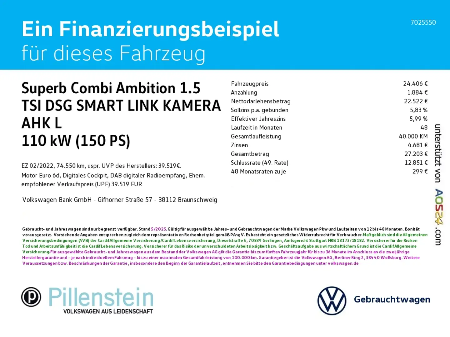 Skoda Superb Combi Ambition 1.5 TSI DSG SMART LINK KAMERA AHK L Weiß - 2