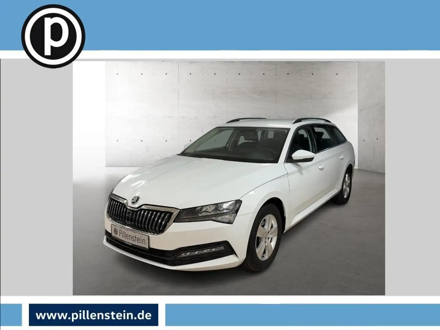 Skoda Superb Combi Ambition 1.5 TSI DSG SMART LINK KAMERA AHK L Weiß - 1