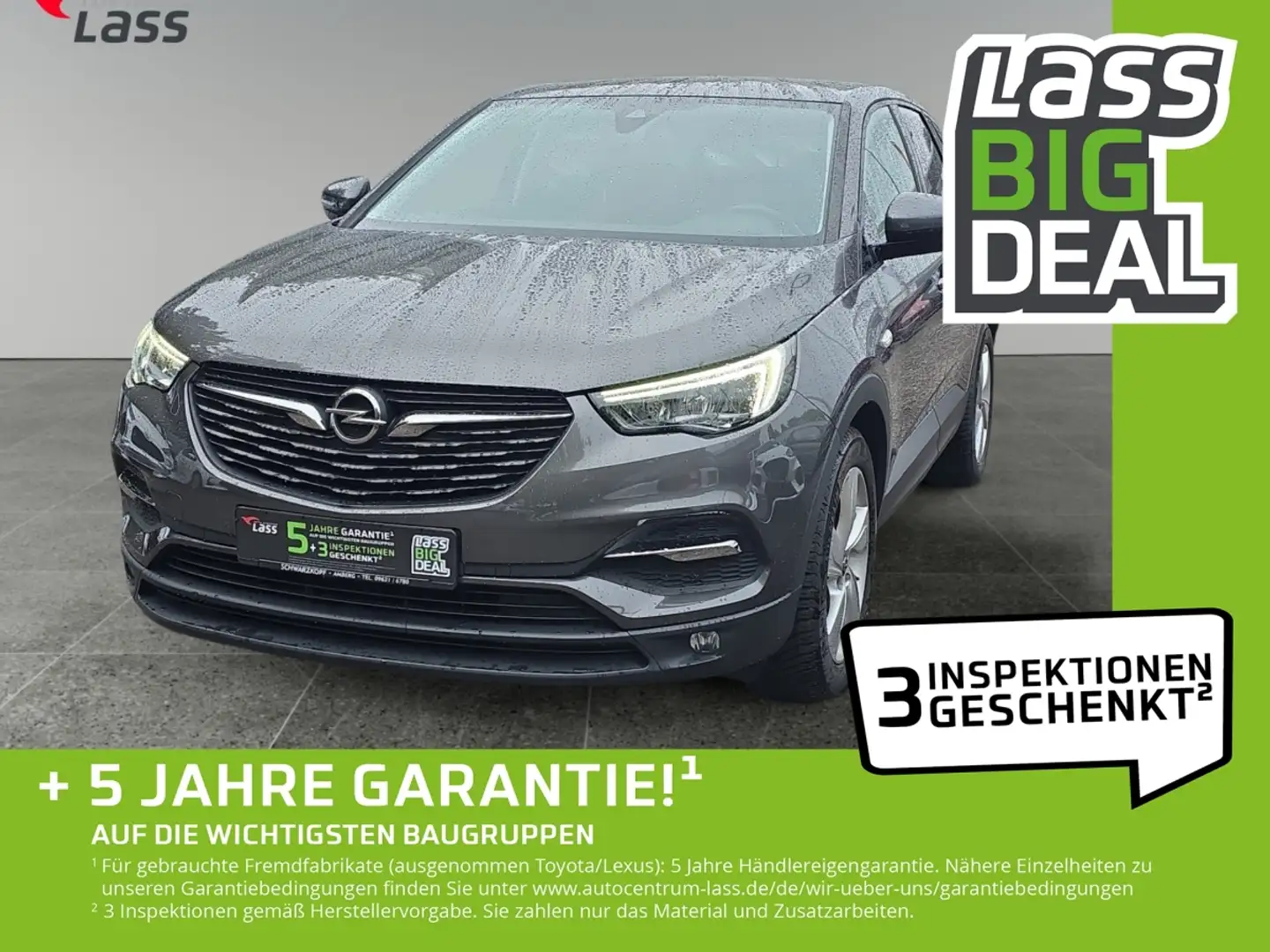 Opel Grandland 1.2 Turbo Edition NAVI+KLIMA+SITZHEIZUN Gris - 1