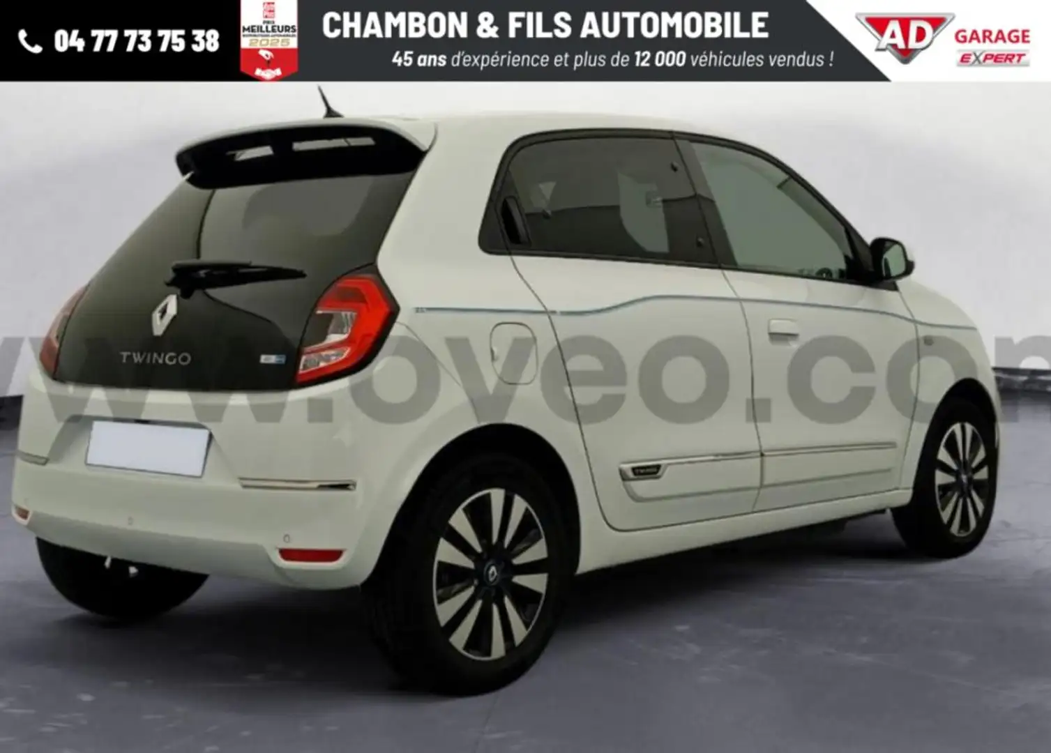 Renault Twingo E-TECH ELECTRIQUE III Achat Intégral - 21 Intens Blanc - 2